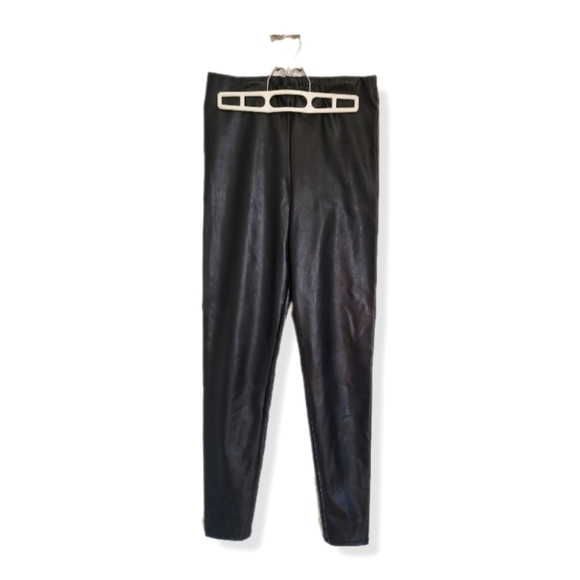 NWOT H&M FAUX LEATHER LEGGING SZ 4 - Picture 1 of 4